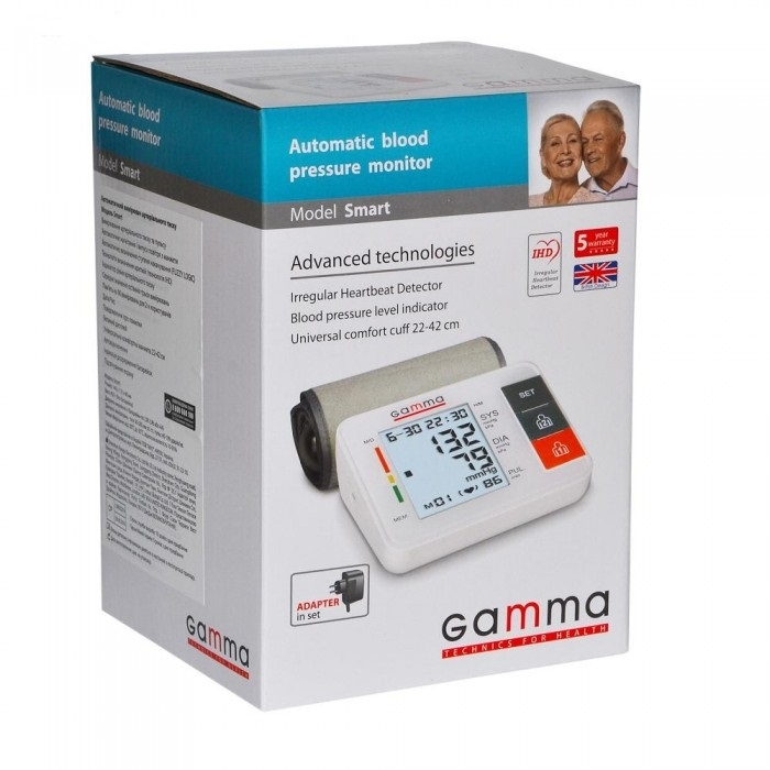 Тонометр Gamma Smart з адаптером автоматичний на плече гарантія 5 років