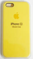 Чехол для iPhone 5S/SE Silicone Case бампер ( Yellow)