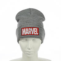 Молодежная шапка "Marvel" серый