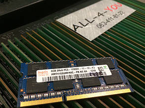 Оперативна пам'ять HYNIX DDR3 8GB SO-DIMM PC3 12800S 1600mHz Intel/AMD