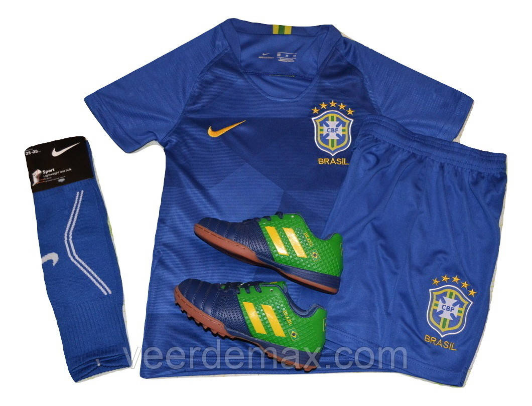 Футбольна форма збірної Бразилії 2018 Neymar (Неймар) дитяча + гетри