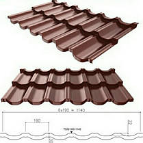 Модульна черепиця ⁇ Ruukki Finnera ⁇ Crown BT ⁇ RR 23 ⁇ , фото 5