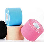 Кінезіотейп, Kinesio tape, тейпінг, тейпування, кінезіологічна стрічка 5 см*5 м, фото 3