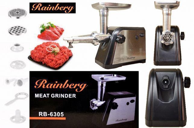 Електрична м'ясорубка Rainberg з насадкою соковижималкою 3000 Вт