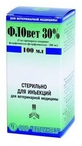 Фловет 30% (фторфенікол 300 мг) 10 мл ветеринарний антибіотик для поросят, USB і КРС