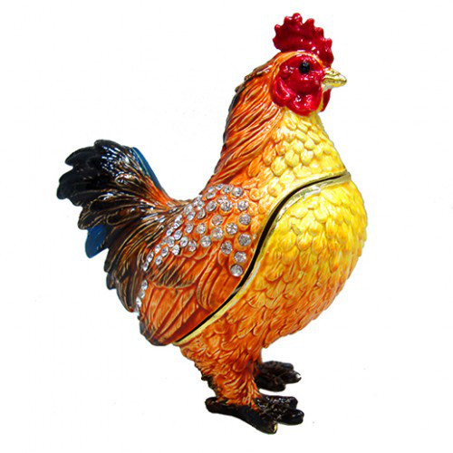 Скринька під Фаберже красива Петух, фото 1