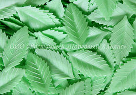 Вафельні квіти «Лист троянди МАЛИЙ світло-зелений» — 1 шт.