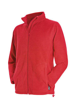 Флісова кофта чоловіча червона на блискавці Stedman — SREСТ5030, фото 2