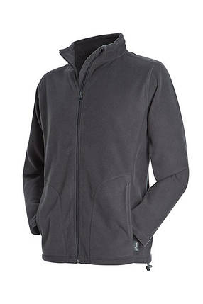 Флісова кофта чоловіча сіра на блискавці Stedman — GRSСТ5030, фото 2
