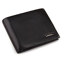 Шкіряний чоловічий гаманець із затискачем Kafa чорний, на магніті