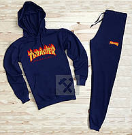 Спортивний костюм Thrasher синього кольору (люкс) XS