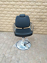 Крісло перукарське для barbershop Кастілья Чорне (Frizel TM), фото 2