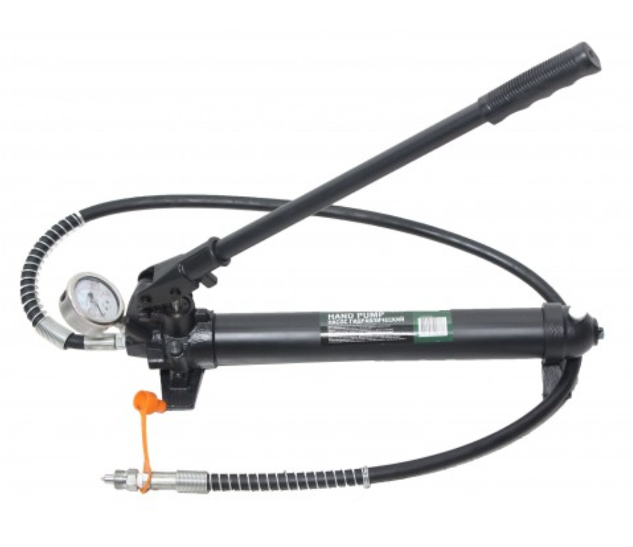 Насос гідравлічний з манометром , 10 т Rock FORCE RF-0100-2A-2G (15916), фото 1