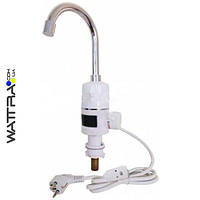 Водонагрівач Grunhelm EWH-3F-LED c УЗО (3 кВт) кран електричний проточний (проточник)