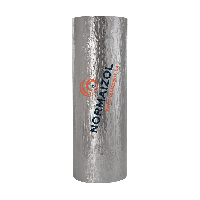 Вспененный каучук фольгированный с покрытием АЛЮФОМ® R-АЛЮХОЛСТ - 6 мм*100 см*5 м