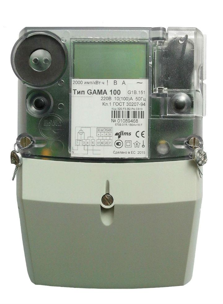 Електролічильник GAMA 100 G1B.154 однофазний багатотарифний