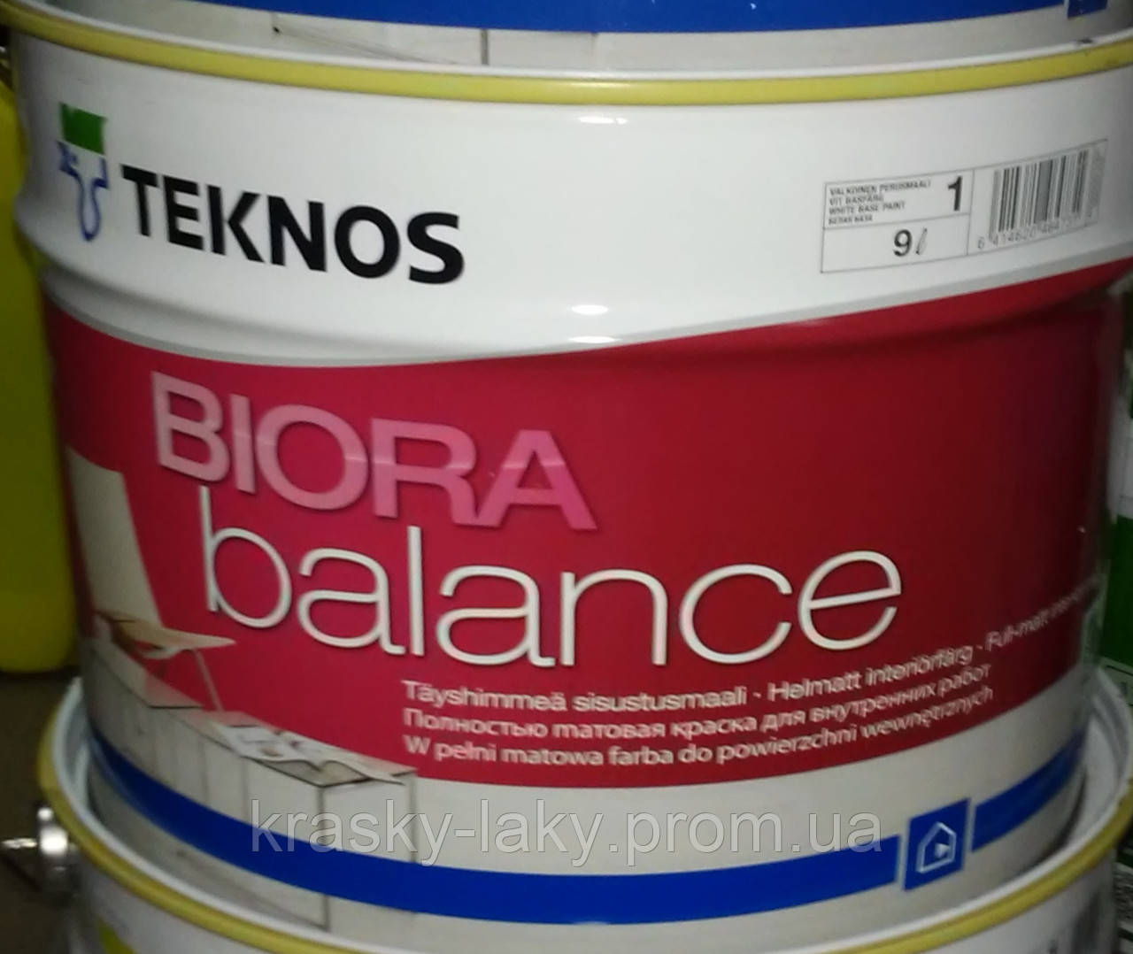 Краска для стен Biora Balance Teknos Биора Баланс стойкая матовая, 9л - фото 2 - id-p63154577