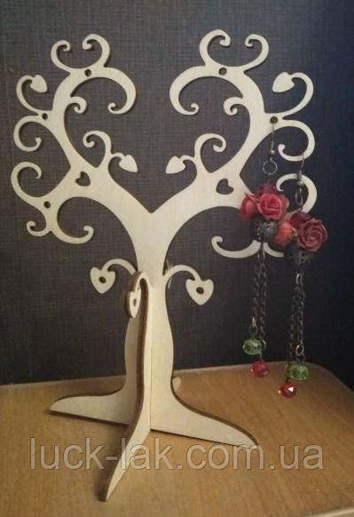 Заготівка для декупажу, підставка для прикрас, 19х15 см , фото 1