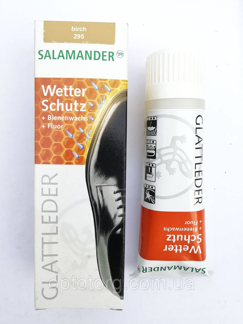 Крем Березовий для гладкої шкіри з губкою "Wetter-Schutz" Саламандра Німеччина 75 мл