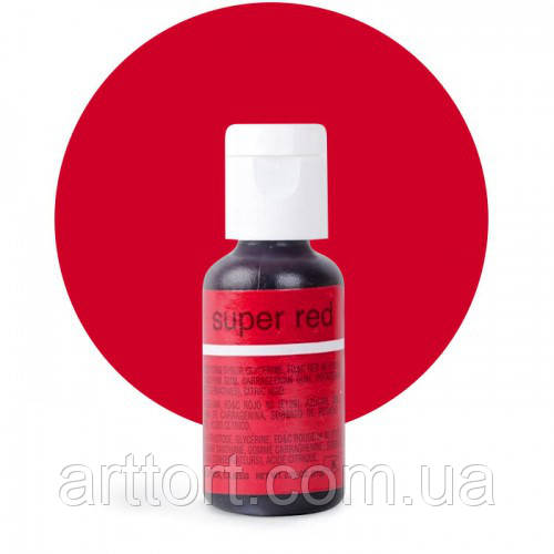 Гелевий барвник CHEFMASTER super red / суперчервоний, 20 г (США)