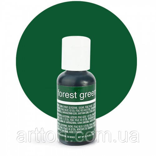Гелевий барвник Chefmaster forest green / зелений ліс, 20 г (США)