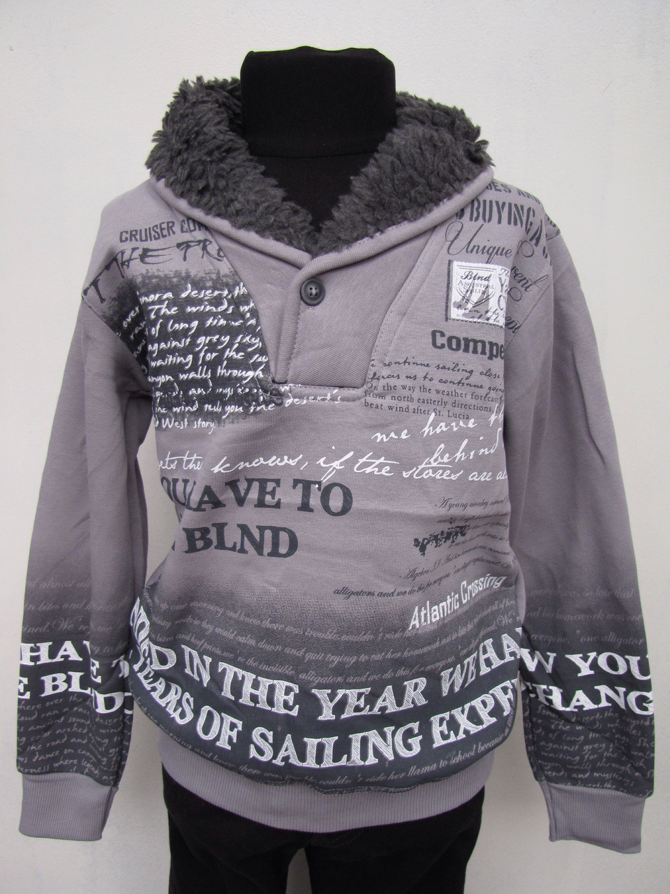 Реглан кофта толстовка на хлопчика 128 зросту на байці, фото 1