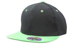 Кепка бейсболка Snapback чорно-білий Headwear proffesional - Black Green 4136