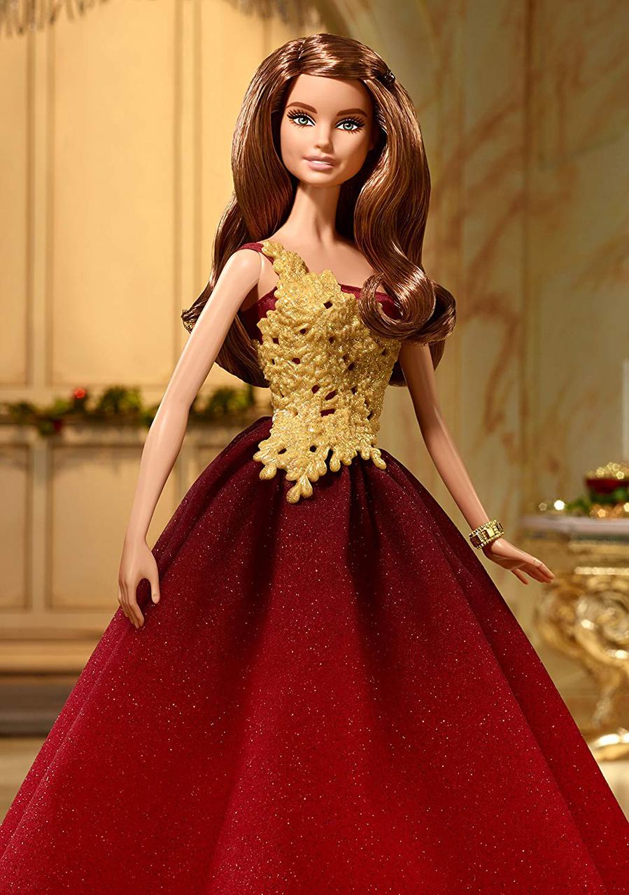 Кукла Барби Новогодняя "Шатенка" / 2016 Barbie Holiday Doll - фото 4 - id-p405767427