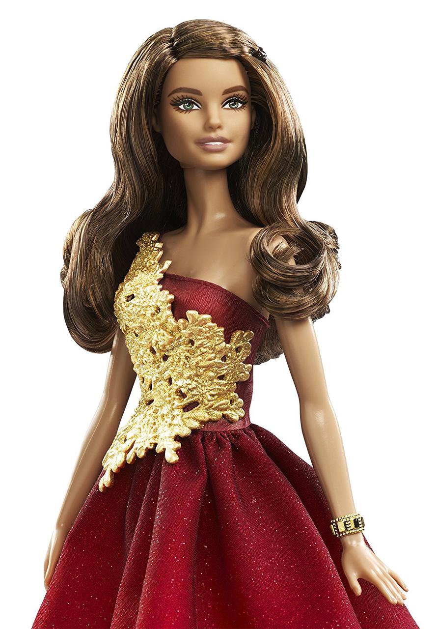 Кукла Барби Новогодняя "Шатенка" / 2016 Barbie Holiday Doll - фото 5 - id-p405767427