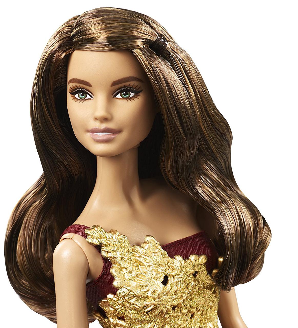 Кукла Барби Новогодняя "Шатенка" / 2016 Barbie Holiday Doll - фото 7 - id-p405767427