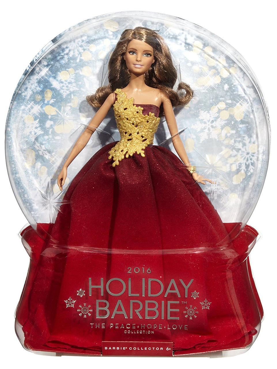 Кукла Барби Новогодняя "Шатенка" / 2016 Barbie Holiday Doll - фото 9 - id-p405767427