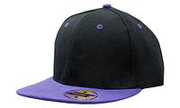 Кепка бейсболка Snapback черно-фиолетовая Headwear proffesional - Black Purple 4136