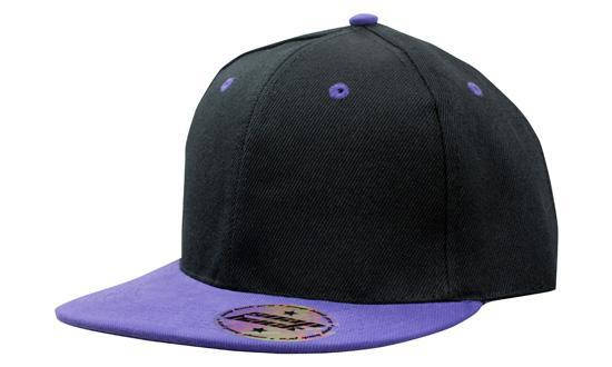 Кепка бейсболка Snapback чорно-фіолетова Headwear proffesional - Black Purple 4136, фото 1