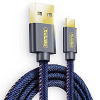 USB Кабель Remax RC-096m Cowboy MicroUSB -Blue