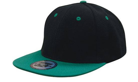 Кепка бейсболка Snapback чорно-зелена Headwear proffesional - Black Emerald 4106, фото 1