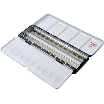 Пенал для акварелі Rosa Gallery металевий, 14 кювет 2311202