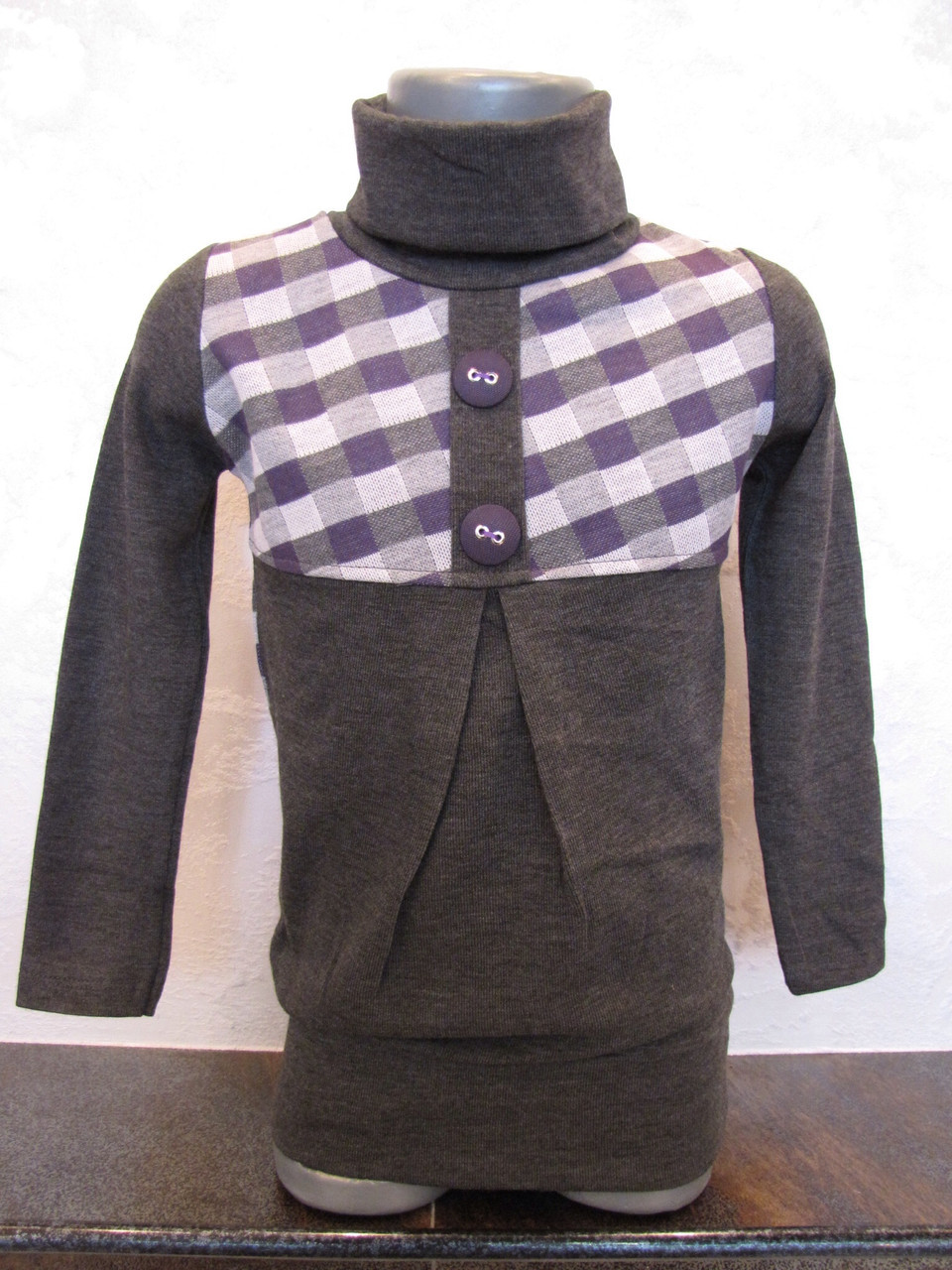 Тепла трикотажна кофта для дівчинки 116 росту Карта, фото 1