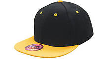 Кепка бейсболка Snapback черно-желтая Headwear proffesional - Black Gold 4106
