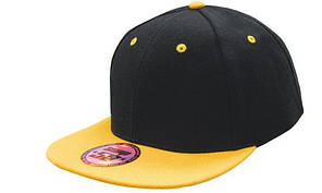 Кепка бейсболка Snapback чорно-жовта Headwear proffesional - Black Gold 4106