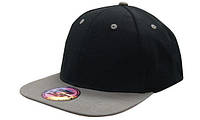 Кепка бейсболка Snapback черно-графитовая Headwear proffesional - Black Charcoal 4106