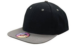 Кепка бейсболка Snapback чорно-графітова Headwear proffesional - Black Charcoal 4106