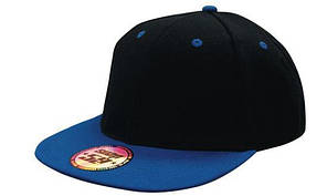 Кепка бейсболка Snapback чорно-синя Headwear proffesional - Black Royal 4106