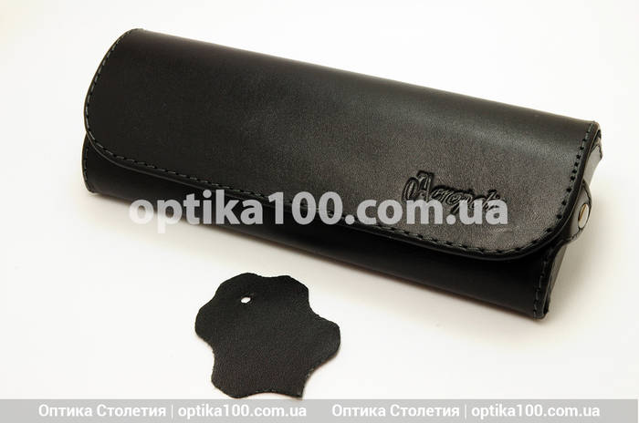 Кожаный чёрный футляр для очков. Натуральная кожа (ID#766658553), цена ...