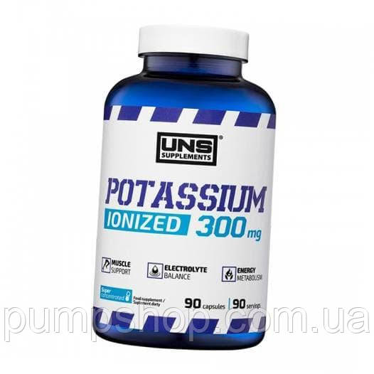 Калій UNS Potassium Ionized 300 mg 90 капс.