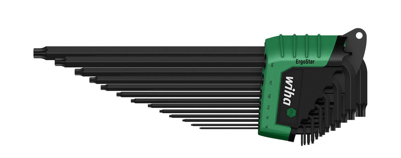 Набір штіфтових ключів довгих ErgoStar TORX MagicSpring; Набір 13 шт; 13tlg brьn.; Torx, MagicSpring