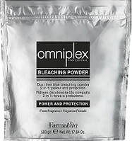 Порошок освітлювальний 2в1 блакитний FarmaVita Omniplex Bleaching 500 г