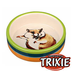 Trixie (Тріксі) 60801 Керамічна миска для хом'яка, 80 мл / 8 см