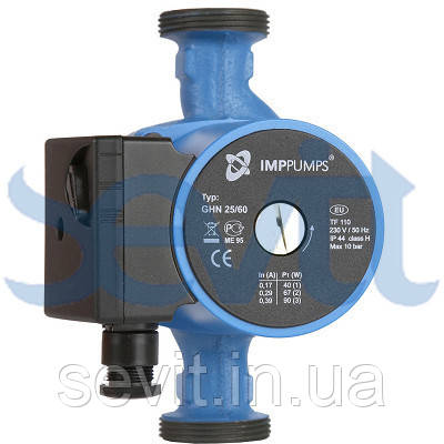 Циркуляційний насос із мокрим ротором IMP PUMPS (Словіння) тришвидкісної нарізної серії GHN 20/60-130