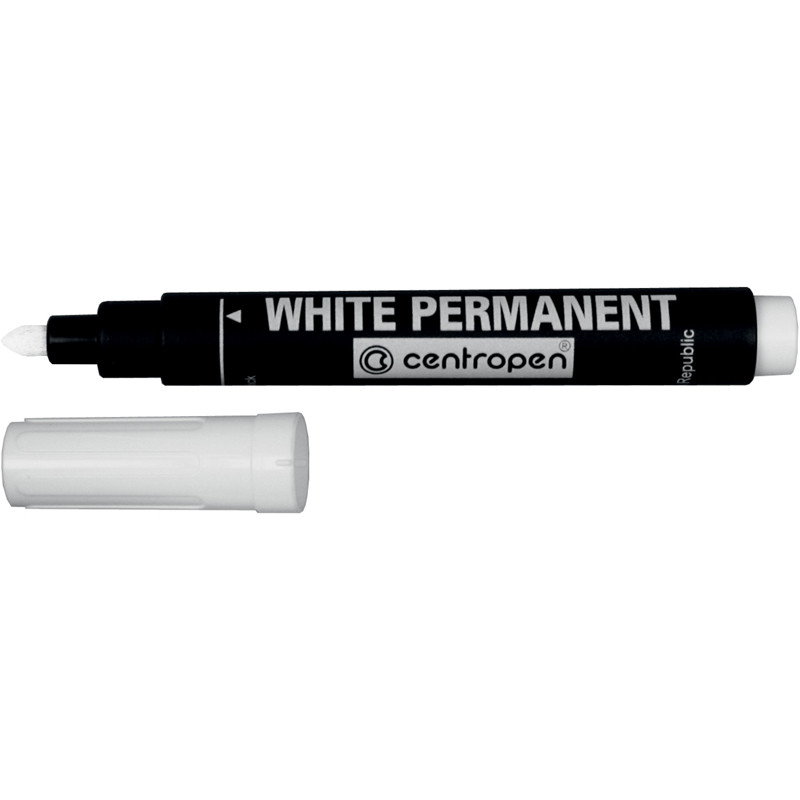 Маркер Permanent White 8586 2.5 мм білий, CENTROPEN, 2699/01