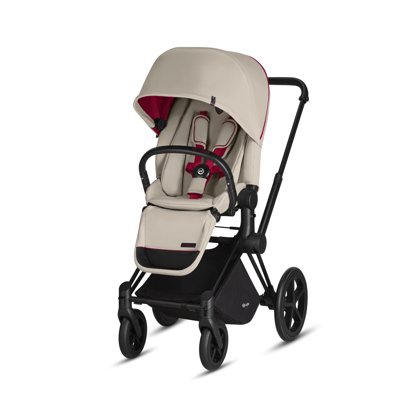 Cybex — Прогулянкова коляска PRIAM LUX SEAT for Scuderia Ferrari, Silver Grey-light